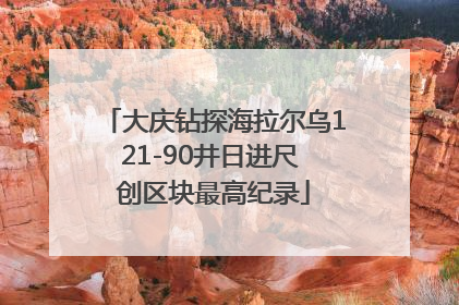大庆钻探海拉尔乌121-90井日进尺 创区块最高纪录
